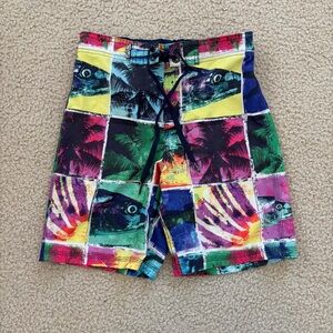 Salt Life Boys Colorful Graphic Swim Shorts Size Youth Small